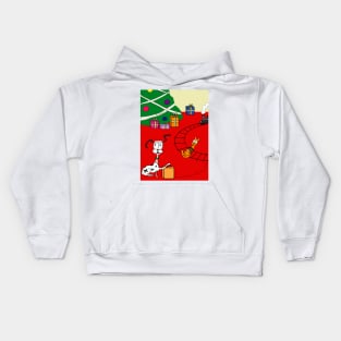 Dog and cat Christmas Kids Hoodie